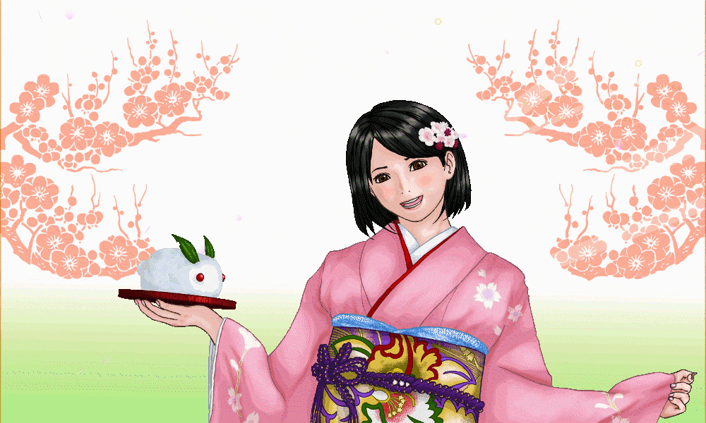 卯年の年賀状イラスト